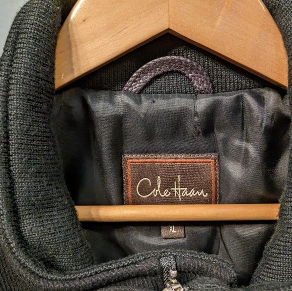Cole Haan Coat made of 70% virgin wool Size XL in black - Picture 5 of 16